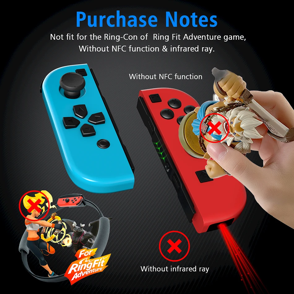 OIVO переключатель Joy Con контроллер для nintendo беспроводной джойстик Joycon L/R 2 геймпады переключатель аксессуары контроллеры ремешок на запястье