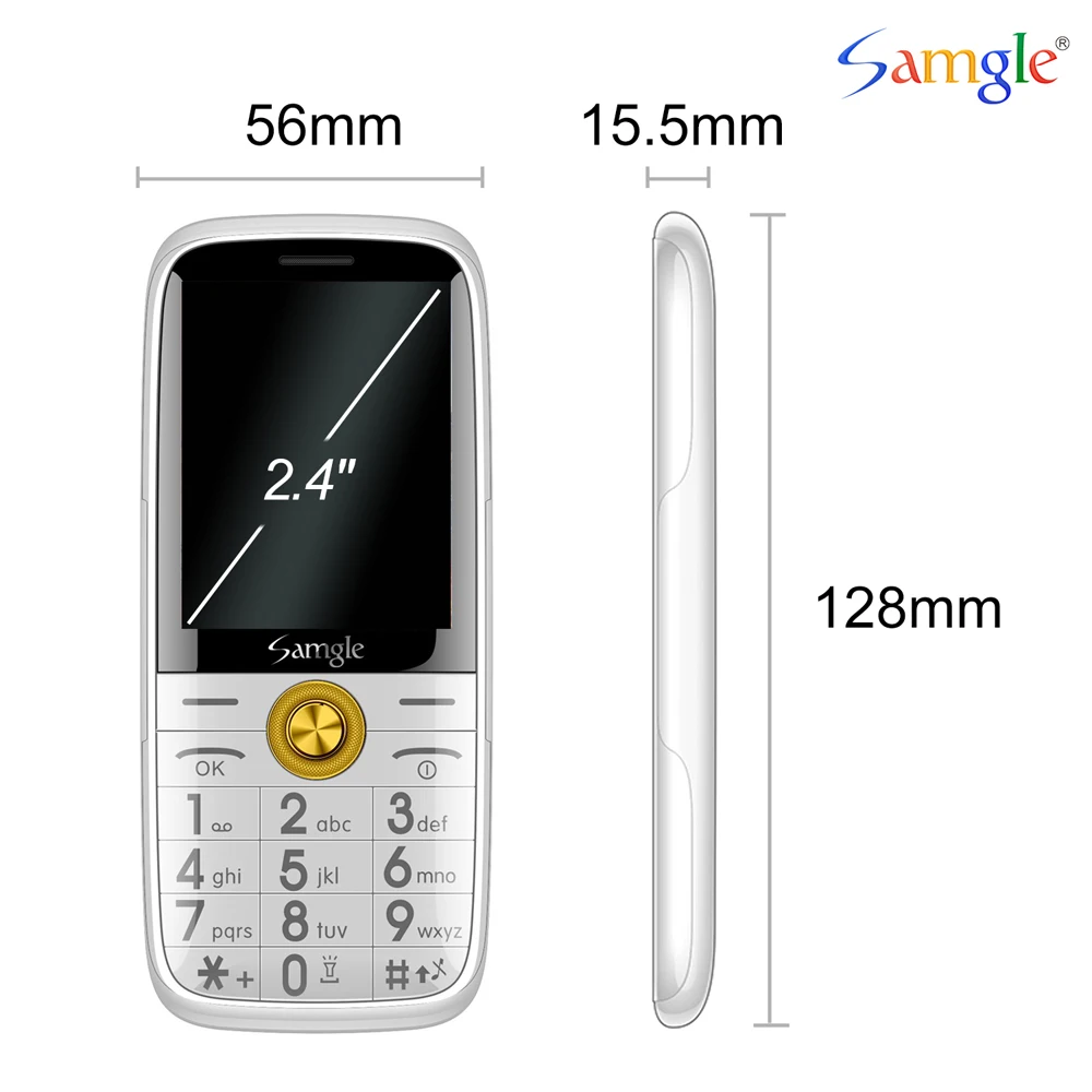 Samgle Bar 3g WCDMA телефон с функцией телефона Супер долгий режим ожидания большой дисплей клавиатура фонарь громкий динамик Whatsapp пожилых людей