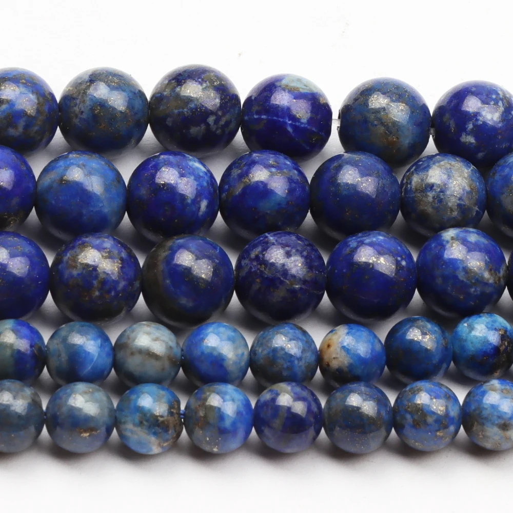 Fctory Price Quality Lapis Lazuli Natural Spacer Loose Bead for Jewelry Making DIY Bracelet Accessories ( Pick Size 6 8 10 Mm ) |