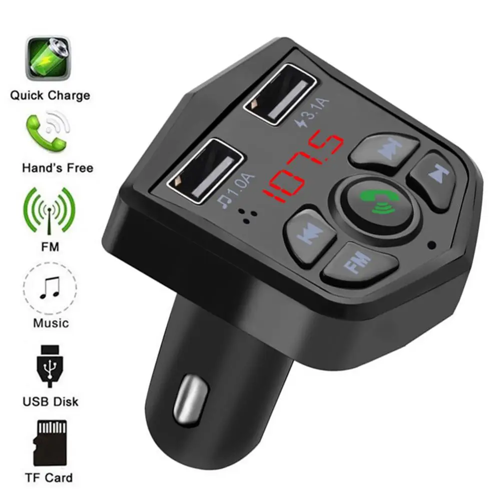 Bluetooth гарнитура громкой связи Автомобильный MP3 плеер адаптер для зарядного