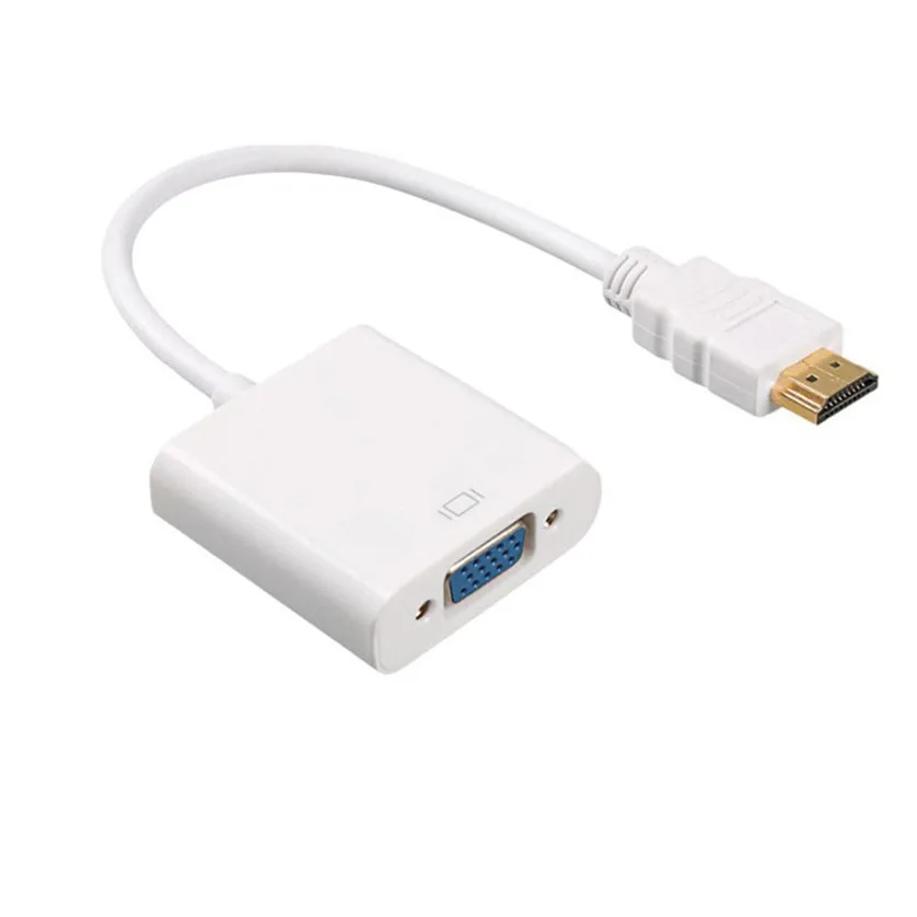 500pcs HDMI to VGA Adapter Converter HDMI Cable Support Full HD 1080P HDTV Male to VGA Female For PC Laptop 500pcs/lot