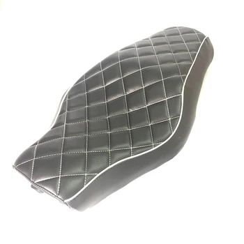 

Motorcycle Driver Rear Passenger Two Up Seat Sofa Seat Tour Seat Bench Black Cushion for Harley Sportster 883 Iron XL1200
