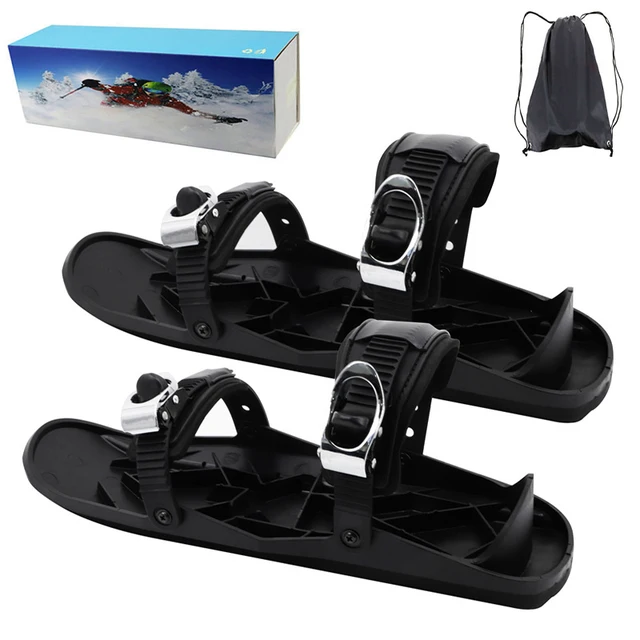 2021 New Upgrade 3.0 Stable Mini Ski Skates Adjustable Binding Skiboard Snowfeet Shoes Cross-country Skis Alpine Skis Snow Sled Model 2.0