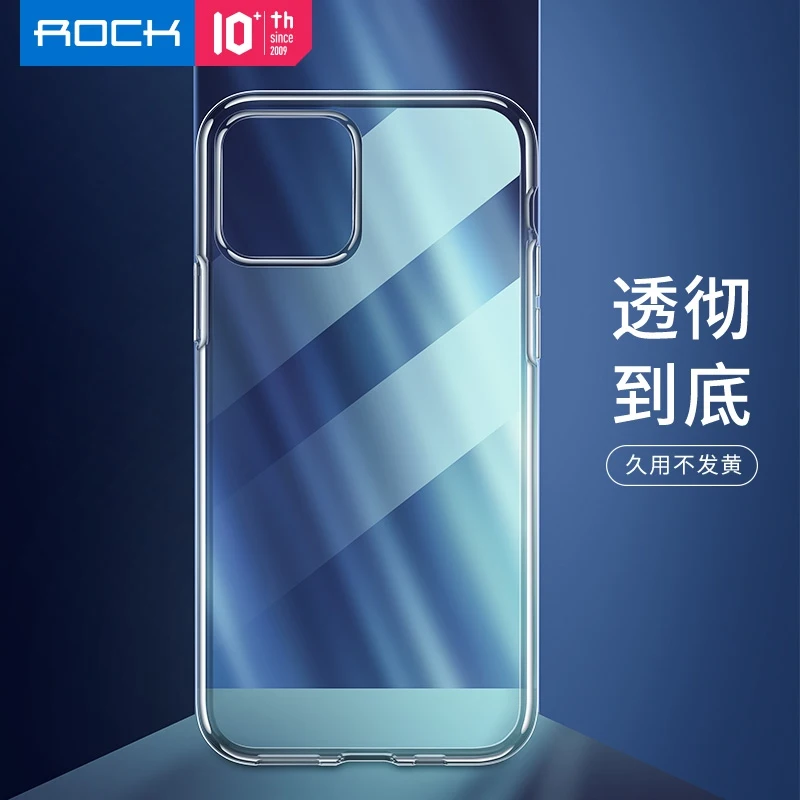 Рок-н-прозрачный защитный чехол для iPhone 11 прозрачный защитный кожух для iPhone 11 Pro Max задняя крышка из ТПУ для iPhone 5,8 ''6,1 ''6. 5"