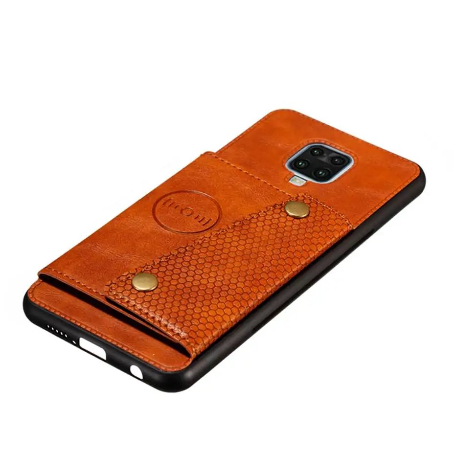 xiaomi leather case case Đa Chức Năng Khe Cắm Thẻ Đứng Dành Cho Xiaomi POCO X3 NFC Ốp Lưng Ví Bao Da Cho Xiaomi Redmi K30 K20 note 9S 8A 8T 8 Pro Lật xiaomi leather case card
