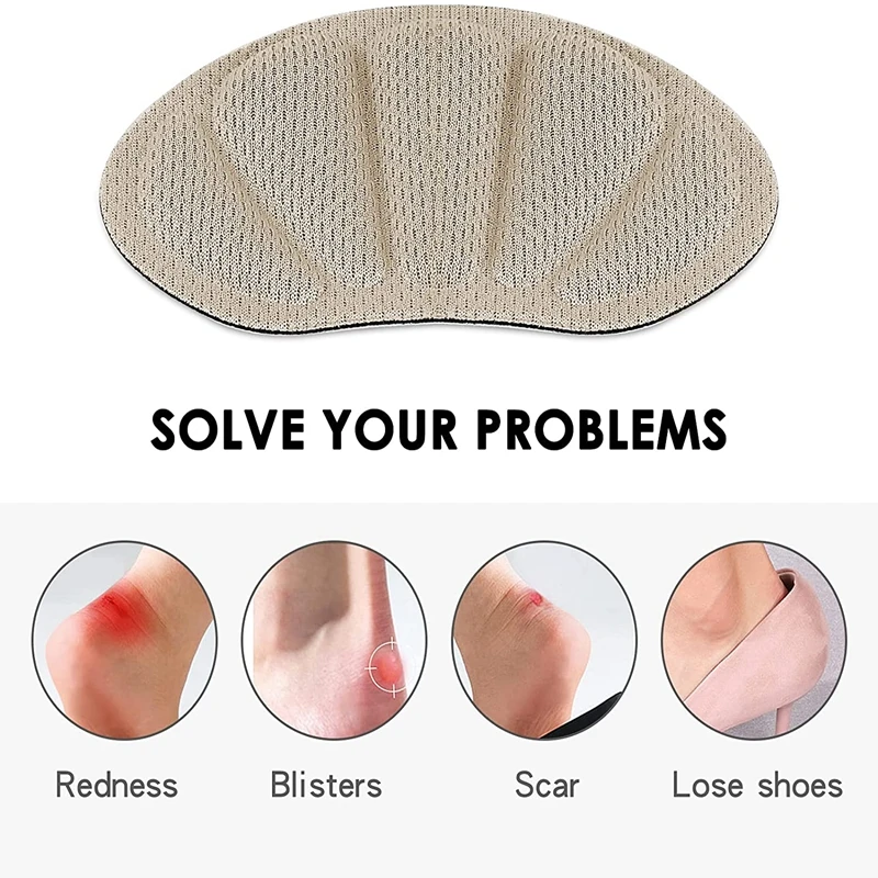 Shoe Insoles Self-Adhesive for Sport Running Shoes Adjust Size Heel Liner Grips Protector Pain Relief