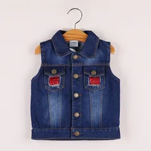 Детская одежда в Корейском стиле; коллекция года; сезон весна-осень; стиль; джинсовый жилет для девочек; детский жилет с блестками и совой
