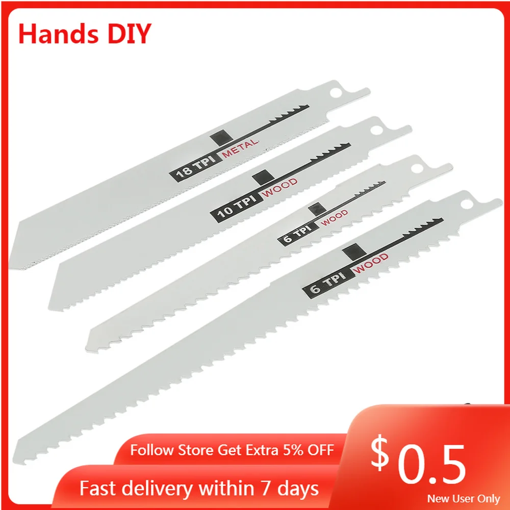 Hojas de sierra recíproca para carpintería, hoja de sierra recíproca, hoja de sierra manual para madera y Metal, Accesorios de herramientas eléctricas de sierra recíproca, Uds.