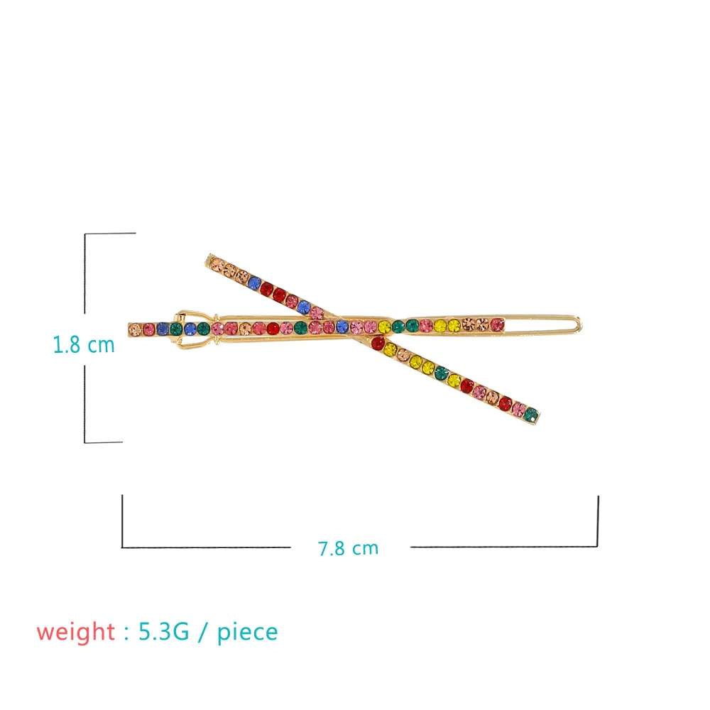 1 шт цветной роскошный, Кристальный, со стразами х формы заколки для волос имитация заколки с жемчугом заколки для волос для женщин заколки для волос аксессуары для волос