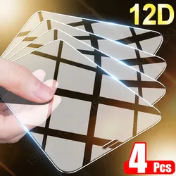 4PCS Protective Glass For iPhone 11 12 Pro MAX Mini X XR XS Screen Protector For iPhone 12 11 7 8 6 6s SE Plus Tempered Glass