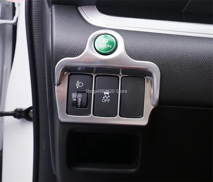 Для Honda CRV CR-V 2012 2013 2014 2015 2016 хромированная матовая крышка переключателя лампы для