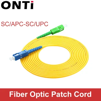 

ONTi 10 Pcs SC APC to SC UPC Simplex 2.0mm 3.0mm PVC Single Mode Fiber Patch Cable jumper fiber patch cord fibra optica