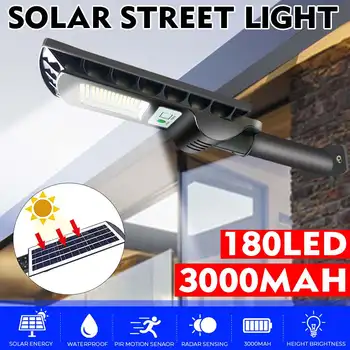 

500W 180 LED Solar Induction Street Lamp Wall Lamp Human Body Induction Lamp Outdoors Courtyard Garden Light Household Lighting