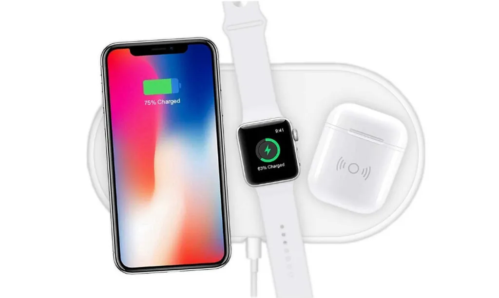 3 в 1 Смарт-часы зарядное устройство для Apple Watch Airpower Беспроводное зарядное устройство Qi для Apple Airpods 2th для Apple Watch для iPhone