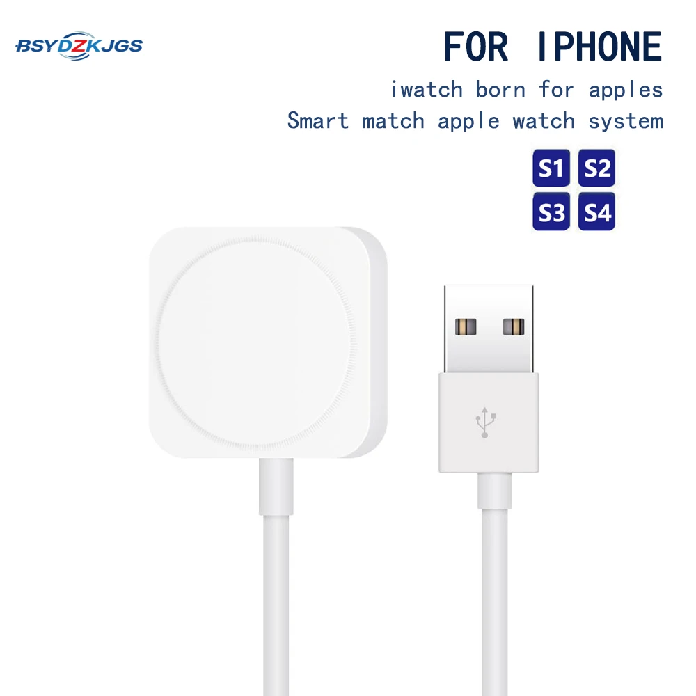 

BSYDZKJGS Charger for Apple Watch Charger Wireless Magnetic Charging USB Cable 1M Adapter for Apple Watch Series 4 3 2 1 Cable