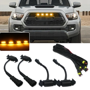 

Smoked Lens Front Grille Lighting Kit for Toyota Tacoma 2016-Up with TRD Pro Grill