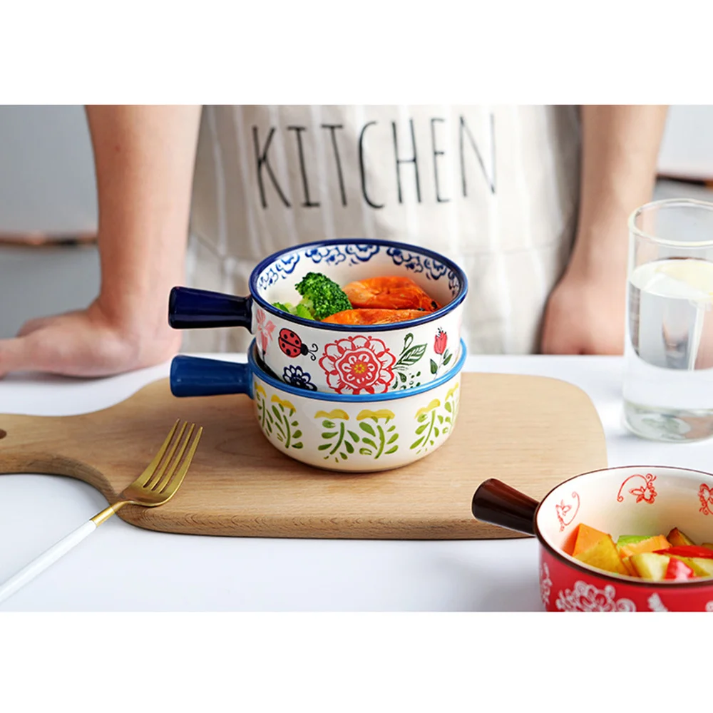

1pc Delicate Tableware Breakfast Bowl Instant Noodle Bowl for Noodle