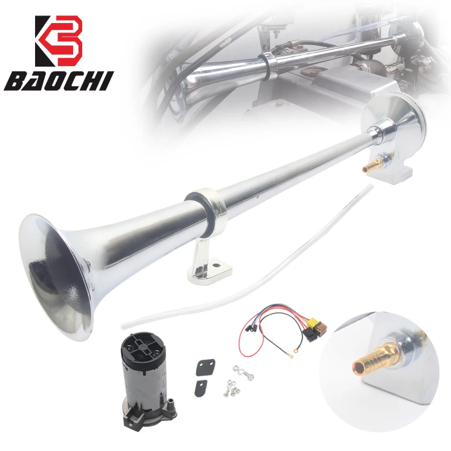 

24v 12v Loud Air Horn Compressor Sound Signal for Car Alarm Siren Tone Alarm Police Fire Siren 12V 24V for Boat Train Truck Ship