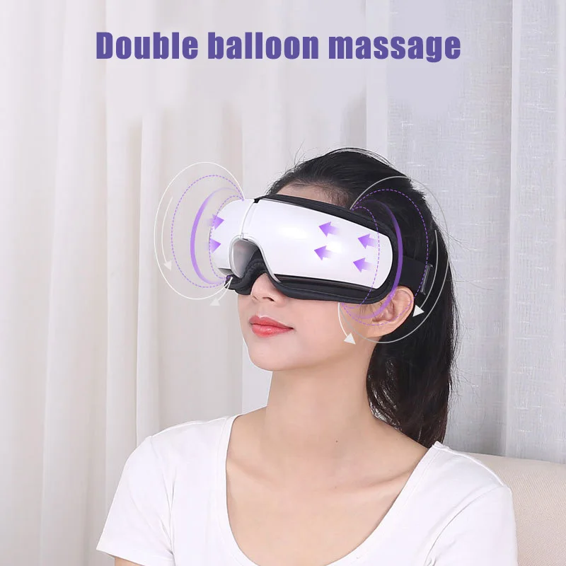 

Best Wireless Bluetooth Eye Massager with Hot Compress Intelligent Air Pressures Music Foldable Device QQ99
