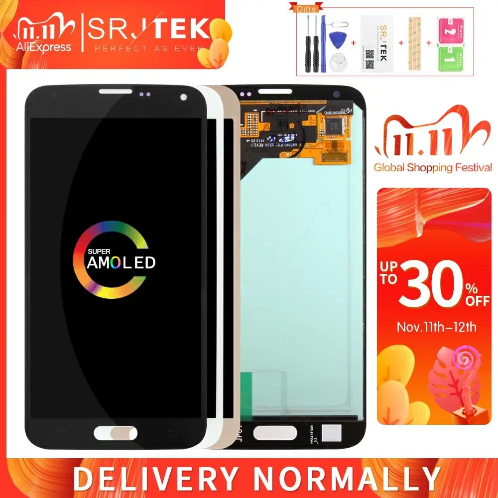 Экран для Samsung GALAXY S5 Neo G903 G903F ЖК дисплей сенсорный дигитайзер сенсор Стекло в