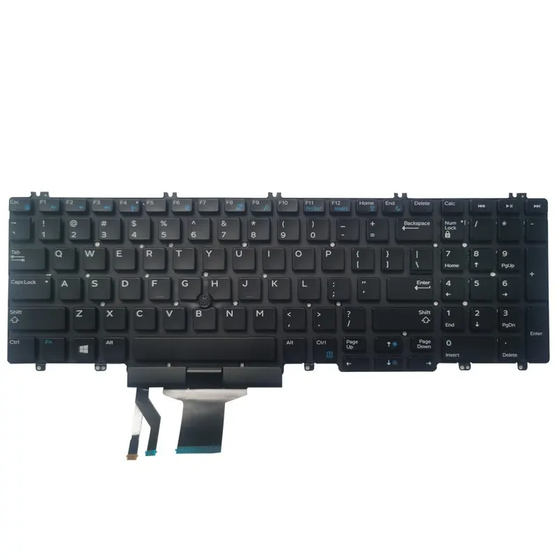 para Dell Precision 3500 3501 3540 3541 Latitude 5500 5501 5510 5511 Keyboard Eua com Apontar Stick 0m25nk Pk132fa1b01 Novo Teclado de substituição - Imagem 3