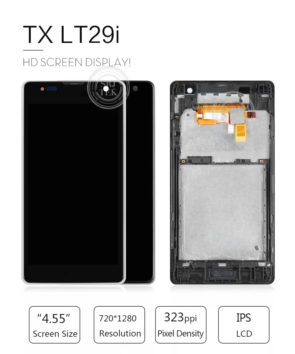 4,6 "ПРОВЕРЕНО Дисплей для SONY Xperia TX LT29i ЖК-дисплей Сенсорный экран, дигитайзер, для сборки, с корпусом, LT29a LT29 Экран Замена