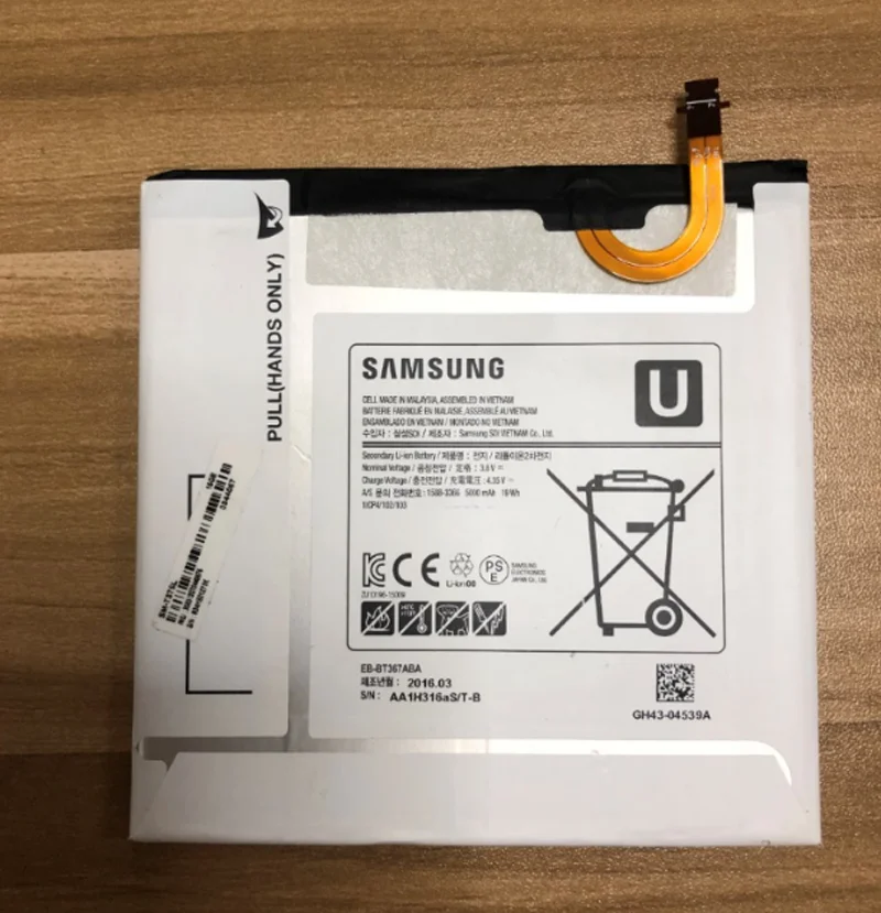 5000 мА/ч, Батарея EB-BT367ABA EB-BT367ABE для samsung Galaxy Tab A2S 8,0 T385 T380 Edition SM-T380 SM-T385