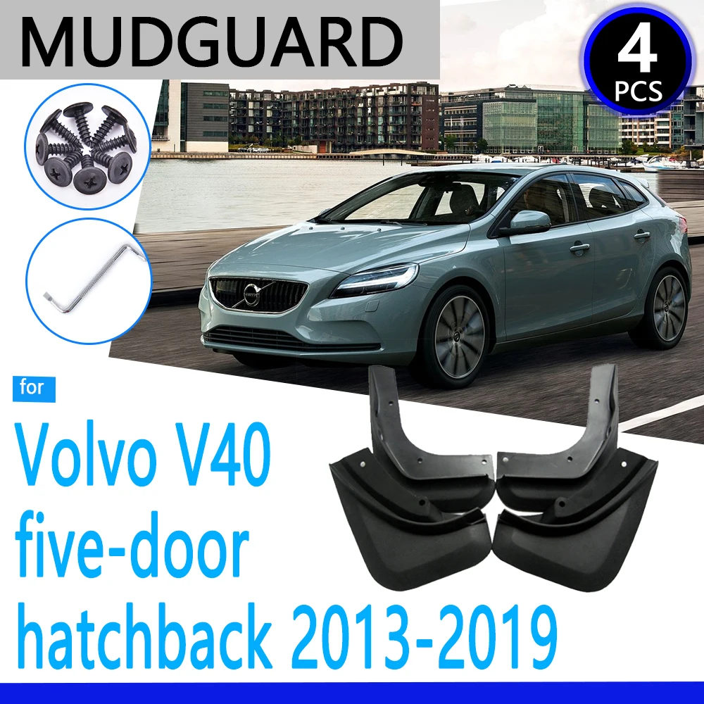 Брызговики подходят для Volvo V40 2013 ~ 2019 2014 2015 2016 2017 2018 автомобильные аксессуары