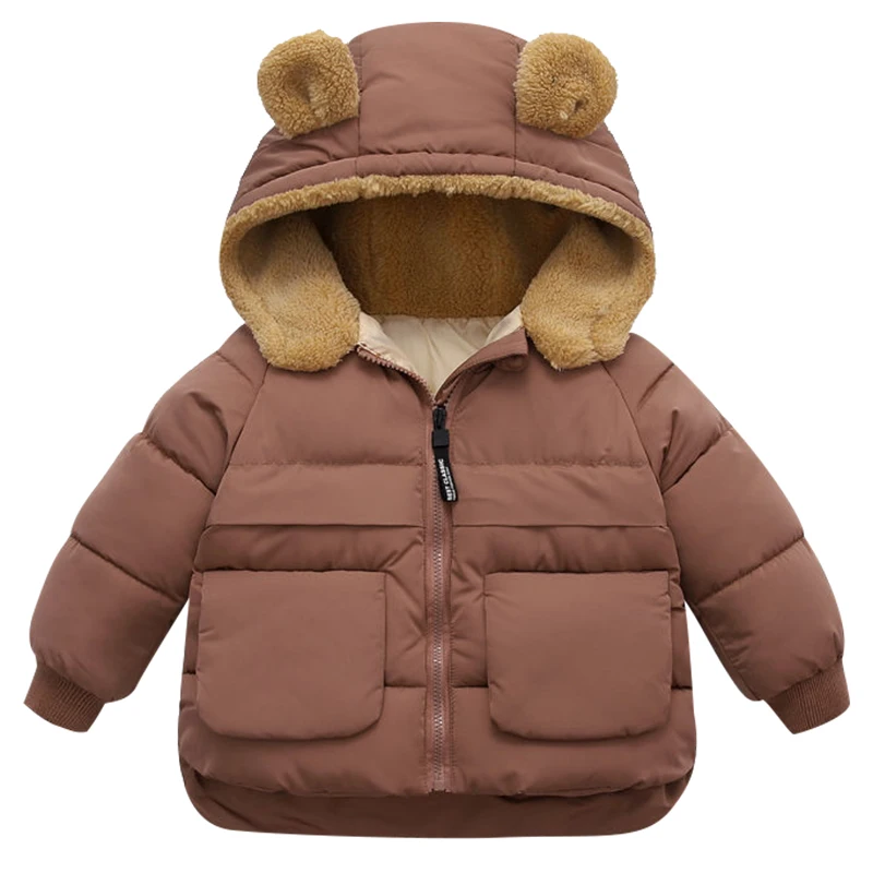 Fashion Christmas Outerwear Winter boys and Girls Fur Down Clothing 90% Children's Down Jacket Newborn coat