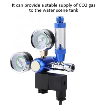 

Aquarium 220V G5/8 Aquarium CO2 Regulator Check Valve Bubble Counter with Solenoid Aquarium CO2