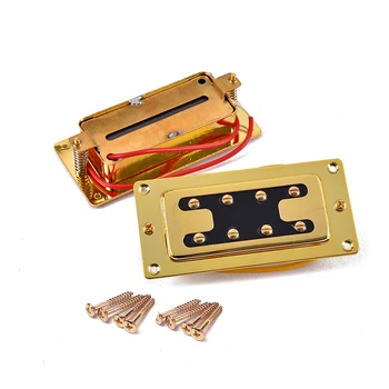 

2pcs Guitar Pickup Golden 4 String Guitar Parts Pickup Humbucker for Musical Instrument Guitar Bass