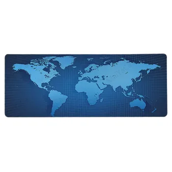 

Large Mouse Keyboard Pad World Map Anti Slip Gaming Mousepad 300x800/900mm Edge Locking Desk Mat