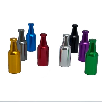

4PCS Beer Bottle Creative Valve Caps Aluminum Alloy Beer Bottle Tire Valve Caps Car Tire Valve Caps Valve Caps for Car