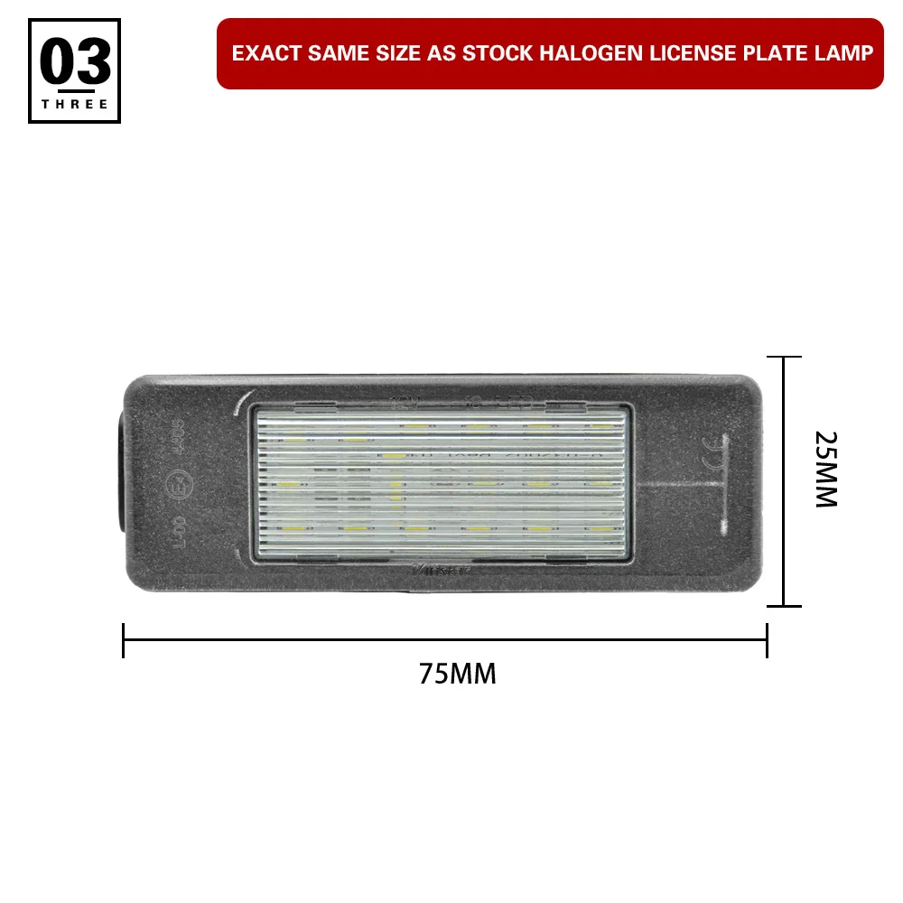 2 шт. светодиодный светильник номерного знака для Benz W906 W639 Nissan Navara 04~ Pathfinder 04~ Note 06-13NV 200 10~ Primera(P12) 01