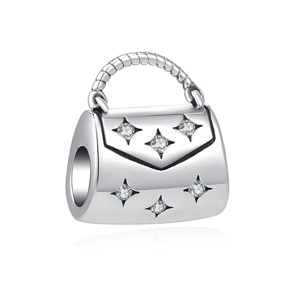 Amazon.com: European Born to Shop Purse Charm Bead Spacer for Snake Chain  Charm Bracelet: Clothing, Shoes & Jewelry