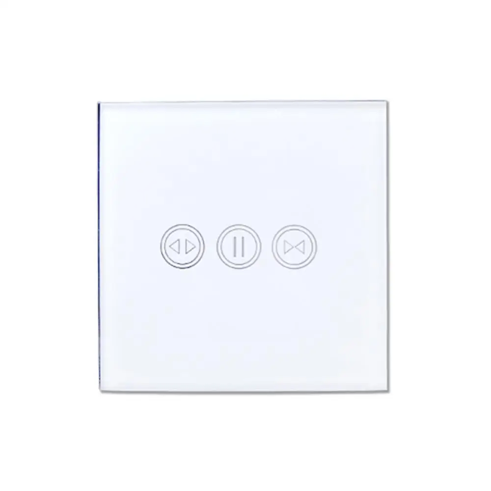 Умный Wi-Fi переключатель управления занавеской Tuya Smart Life дистанционный сенсорный рольставни мотор слепой MI Voice Alexa Google умный дом - Цвет: White