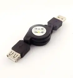 10 шт USB 2,0 мужчина к женскому удлинителю выдвижной кабель синхронизации данных зарядное устройство Шнур 75 см