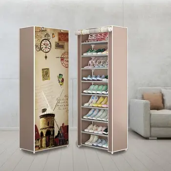 

Shoe Racks Organzier Non-Woven Fabric Shoe Storage Organizer Cabinet for Home