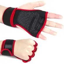 Тяжелая атлетика запястья поддержка тренажерный зал фитнес руки ремни половина пальцев Защита запястья гантели горизонтальные бар спортивные перчатки f3