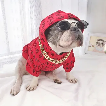 

Fadou clothes autumn pet dog clothes brand Keji Chenery Bago red money more than one