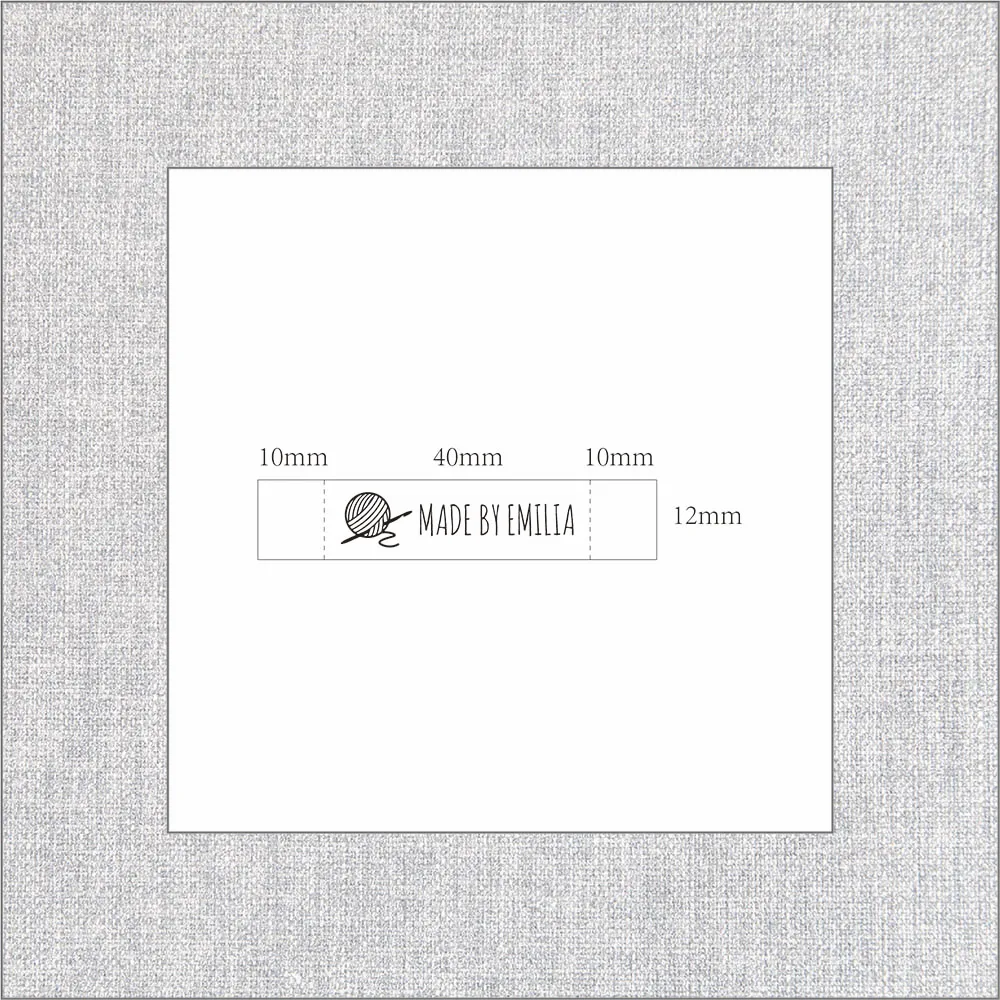 12*60mm twill labels custom sewing labels clothing folding handmade knitting personalized product (2075) twill labels