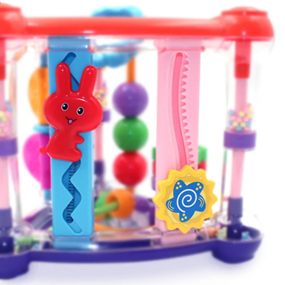1 шт. игрушка для новорожденных погремушка детская подвижная игра кубик игрушки младенческое развитие образования Висячие головоломки игрушки для 0-12 месяцев