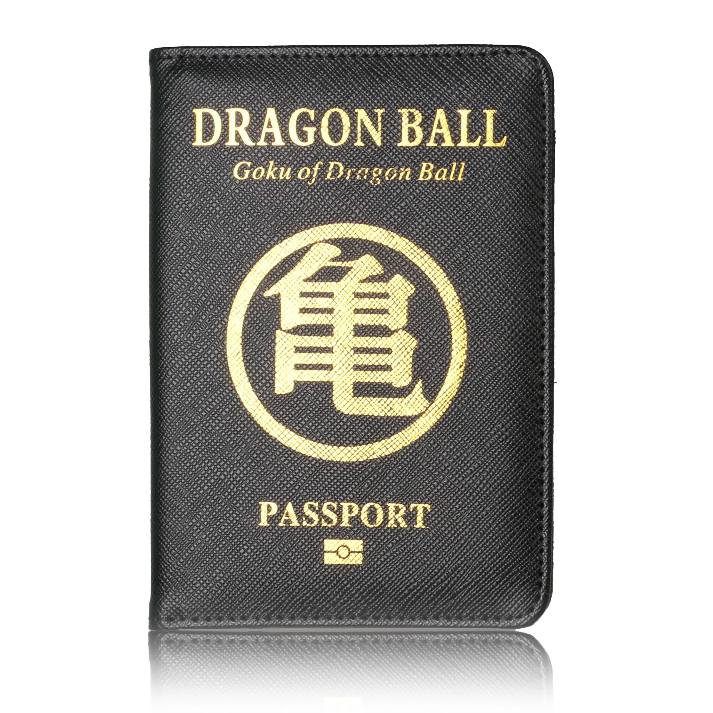 TRASSORY Goku из кожи Dragon Ball RFID Блокировка Обложка для паспорта с чехол для карты и билета