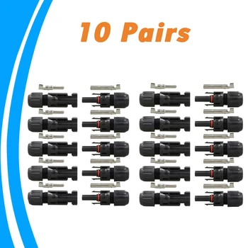 

Newest 10 Pair PV Connector Solar Connectors Solar Panel Male & Female Connector for Solar System Waterproof 1000V