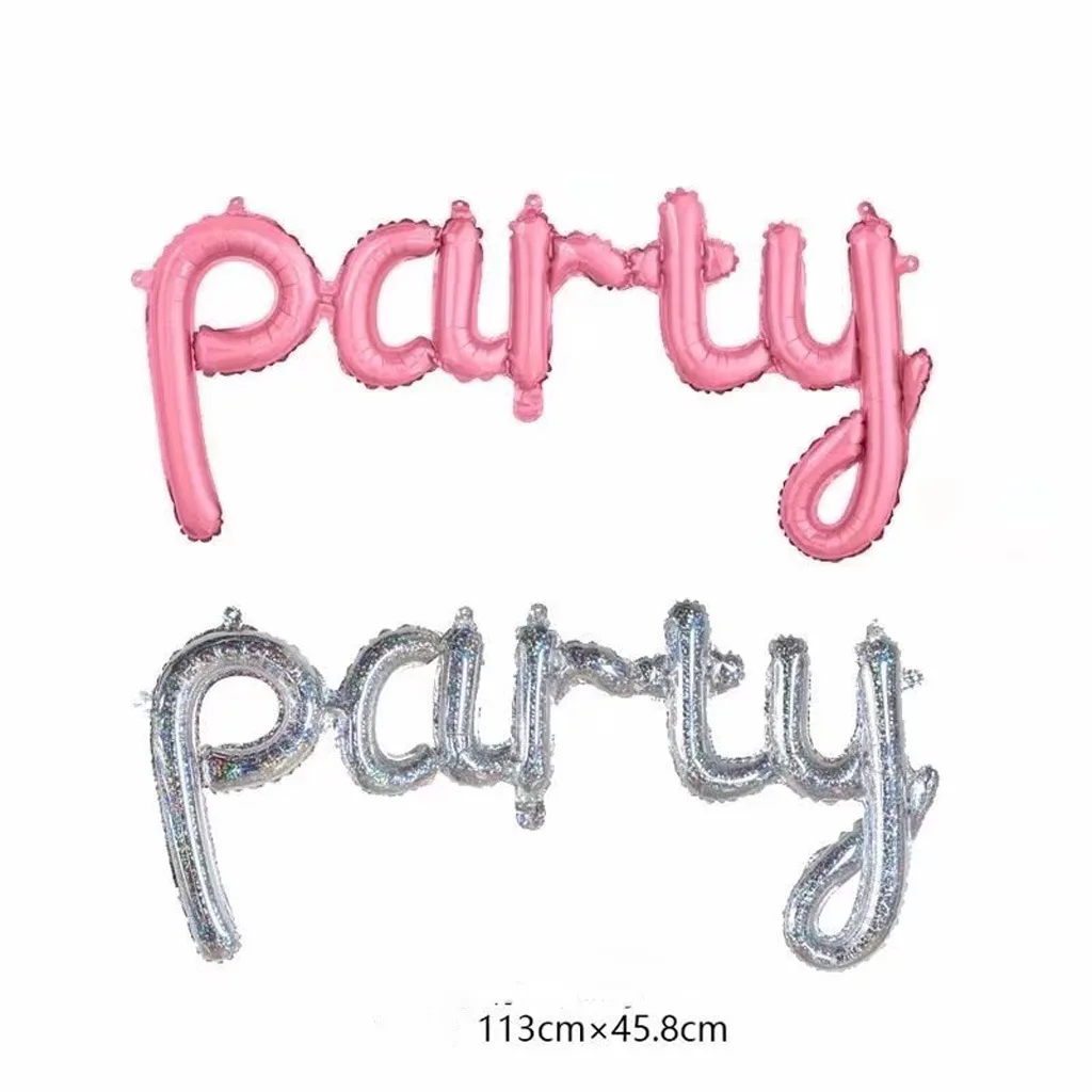 

New Style One-piece Handwritten Hello Party Lettered Aluminum Film Balloon Birthday Party Decorations, Decorative
