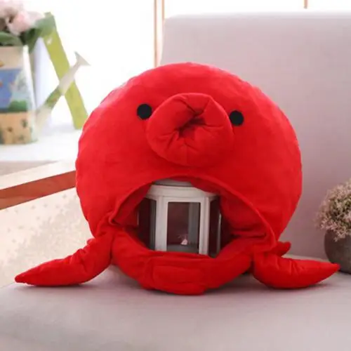 Octopus Милые плюшевые шапочки с наушниками в виде лягушки для девочек; Шапка; головной убор; теплые наушники; реквизит для косплея; пушистые шапочки; шапка; Skullies; подарки на день рождения - Цвет: Octopus