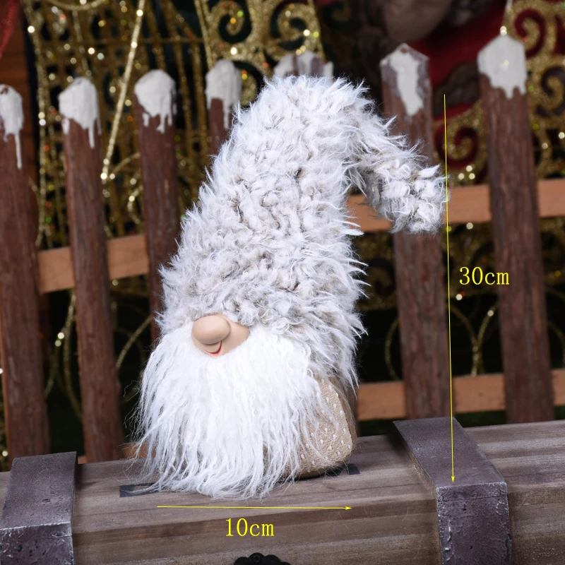 Большой 80 см выдвижной Санта Клаус Снеговик кукла украшения Navidad фигурка рождественские украшения для дома Новогодний Рождественский подарок