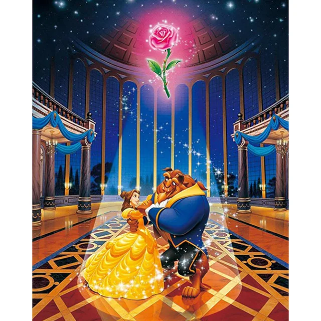 Disney Movie Snow White Cinderella Canvas Painting Anime Beauty And The  Beast Poster And Prints Wall Art Picture Room Home Decor - Painting &  Calligraphy - AliExpress