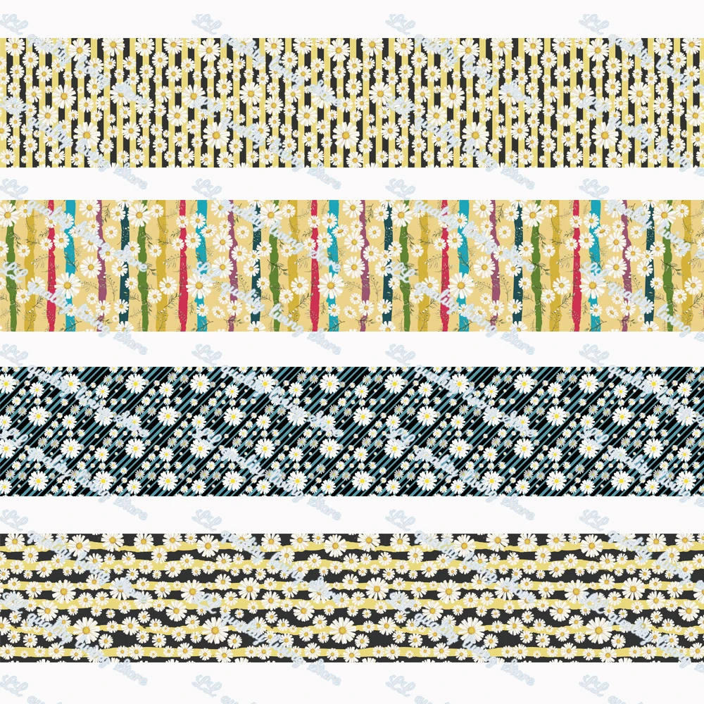 Полосатая лента WL в виде цветочной маргаритки бант для упаковки подарков