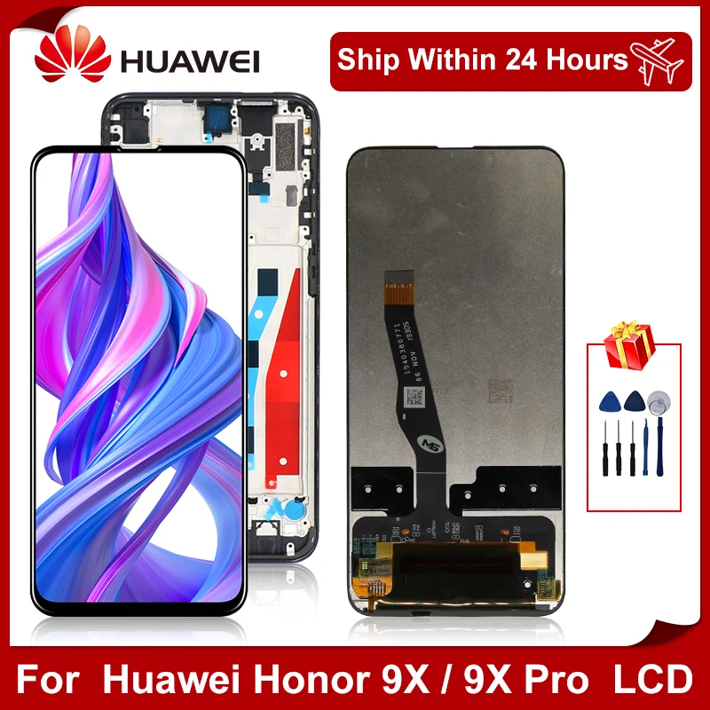 ЖК дисплей 6 59 дюйма для Huawei Honor 9X дигитайзер сенсорный экран HUAWEI Pro HLK AL00 запасные